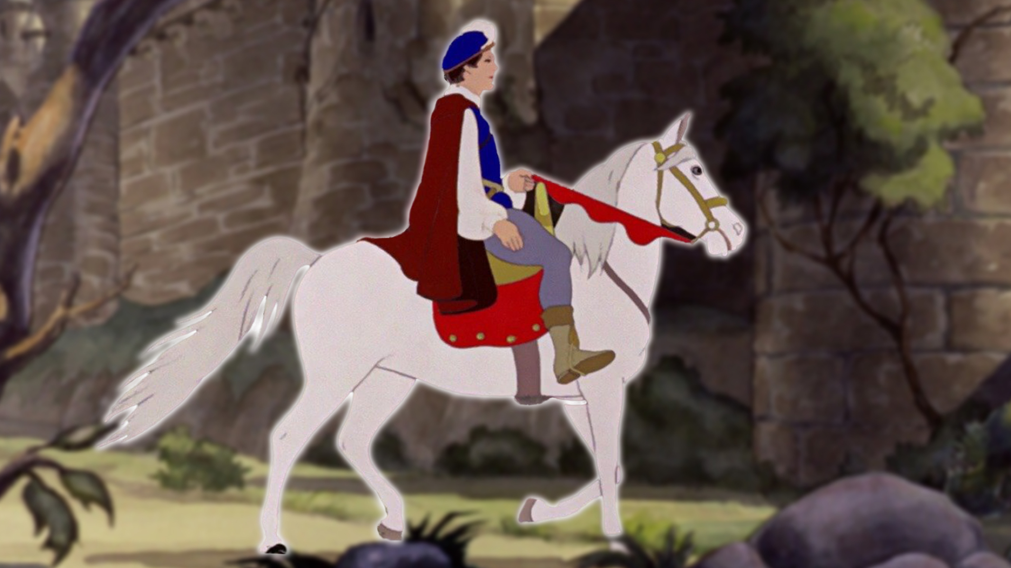 Белоснежка и семь богатырей. Принц на белом коне.